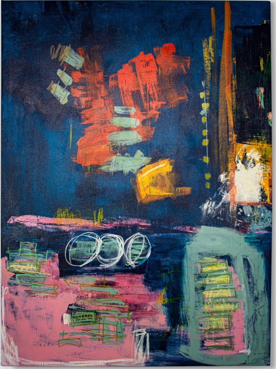 Deeper, front view of the canvas
