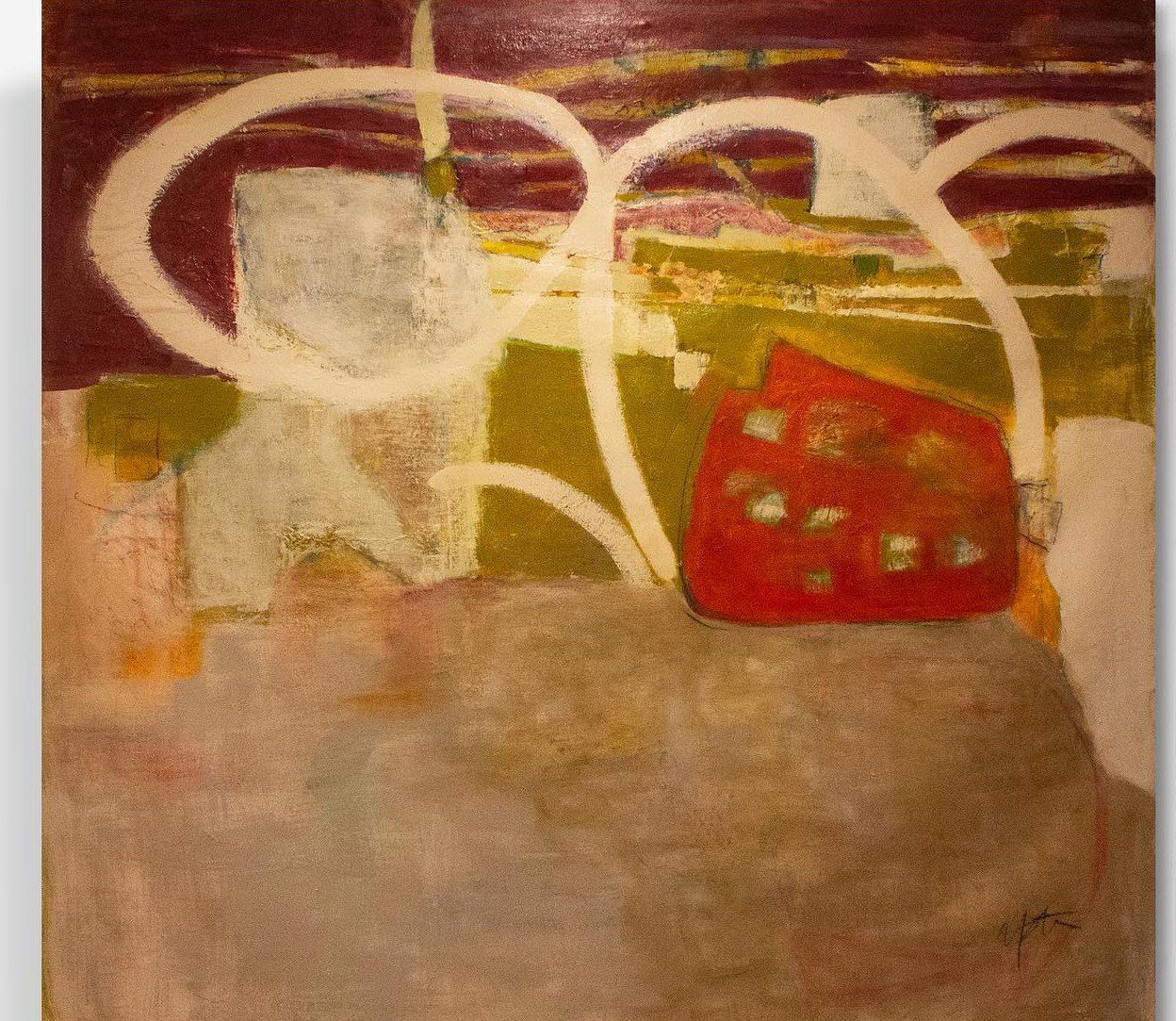 Loop, front view of the canvas